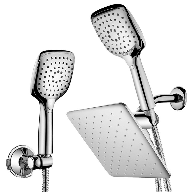 HotelSpa PushButton Flow Control Multi Function Dual Shower Head